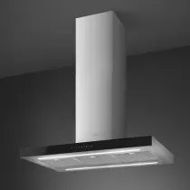 Hotte îlot 90cm 626m3/h (778m3/h intensif) Inox / verre Noir -SMEG Elite Réf. KBTI9L4VN
