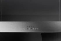 Hotte &icirc;lot ISOLA 100cm 420 m&sup3;/h Inox / verre Noir - SMEG Elite R&eacute;f. KSLS10X