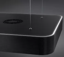 Hotte &icirc;lot ISOLA 100cm 420 m&sup3;/h Noir Mat - SMEG Elite R&eacute;f. KSLS10MB