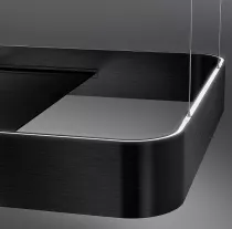 Hotte &icirc;lot ISOLA 180cm 420 m&sup3;/h Noir mat- SMEG Elite R&eacute;f. KSLS18MB