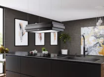 Hotte &icirc;lot MYTHOS FMYS BKAN F80 KL 85cm 600m3/h Noir mat / Anthracite - FRANKE R&eacute;f. 463217