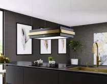 Hotte &icirc;lot MYTHOS FMYS BKGD F80 KL 85cm 600m3/h Noir mat / Reflet d\'or - FRANKE R&eacute;f. 463231