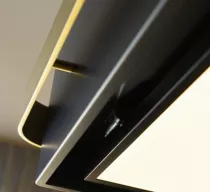 Hotte &icirc;lot MYTHOS FMYS BKGD F80 KL 85cm 600m3/h Noir mat / Reflet d\'or - FRANKE R&eacute;f. 463231