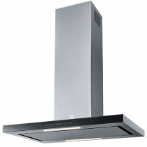 Hotte îlot Osmose 90cm 502m3/h Inox / verre Noir - ROBLIN Réf. 6627306