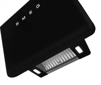 Hotte inclin&eacute;e 75cm 620 m3/h A  Noir Mat - SMEG R&eacute;f. KFAB84MB