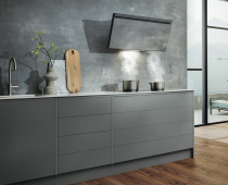 Hotte inclinée 90cm 415m3/h (875m3/h intensif)A++ aspect béton - MIELE Réf. DAH 4970 CONO Sienna