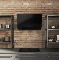 Hotte inclin&eacute;e Maris FMA 2.0 Pro 807 BK KL 450m3/h A+ verre Noir mat - FRANKE R&eacute;f. 349429