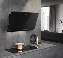 Hotte inclin&eacute;e MYTHOS FMY PRO 907 FM BK/BK 450m3/h Noir - FRANKE R&eacute;f. 348781