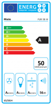 Hotte murale 90cm 650m3/h A Noir - MIELE Réf. PUR 98 W masw