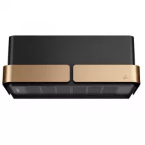 Hotte murale Ecrin 80cm 600m3/h (750m3/h intensif) Noir / Cuivre - Roblin Réf. 6503210