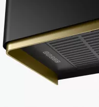 Hotte murale MYTHOS FMYW BK M/GD 80 KL600m3/h Noir mat / Reflet d\'or - FRANKE R&eacute;f. 477504