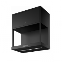 Hotte murale Partition 180cm 620m3/h (720m3/h intensif) Noir mat - ROBLIN Réf. 5400557+5355499x2