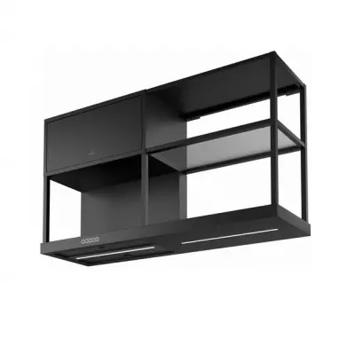 Hotte murale Partition 60cm 620m3/h (720m3/h intensif) Noir mat (120cm & 180cm avec modules) - ROBLIN R�f. 5400557