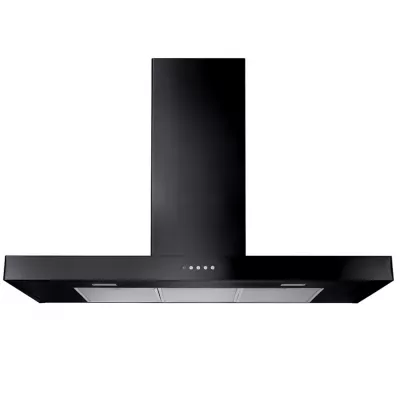 Hotte plate Falcon Noir UHDF90BL/ 90cm 610m3/h (puissance max.)