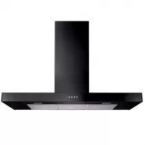 Hotte plate Falcon Noir UHDF90BL/ 90cm 610m3/h (puissance max.)