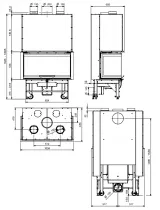 Insert &agrave; bois 12kW Monoblocco 3LC.165 - LA NORDICA R&eacute;f. 3009740