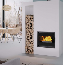 Insert à bois 2120 7kW Noir - DOVRE Réf. 2120SCB