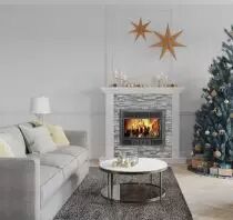 Insert à bois 634 6kW Noir - SUPRA Réf. FR9005550B