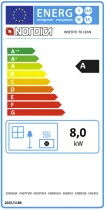 Insert &agrave; bois 8.5kW Inserto 70 Lean ventil&eacute; - LA NORDICA R&eacute;f. 3007340