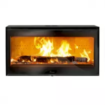 Insert à bois Adour 1000 11kW Anthracite - LACUNZA