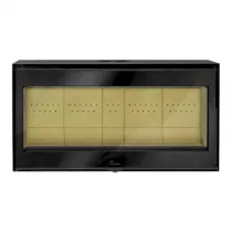 Insert à bois Adour 1000 11kW Anthracite - LACUNZA