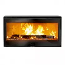 Insert à bois Adour 1000 11kW Anthracite - LACUNZA