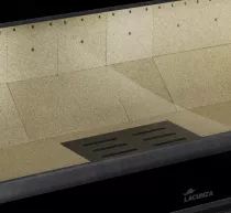 Insert à bois Adour 600 7kW Anthracite - LACUNZA