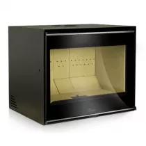 Insert à bois Adour 600 7kW Anthracite finition Inox - LACUNZA