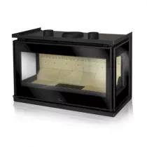 Insert à bois Adour 600 CLID 9kW Anthracite - LACUNZA Réf. 3000001336945