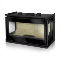 Insert à bois Adour 600 CLID 9kW Anthracite - LACUNZA Réf. 3000001336945