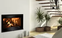 Insert à bois Adour 700 7kW Anthracite - LACUNZA