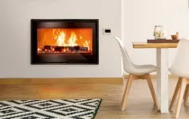 Insert à bois Adour 800 10kW Anthracite - LACUNZA