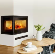 Insert à bois Adour 800 CLI / CLD 10kW Anthracite - LACUNZA