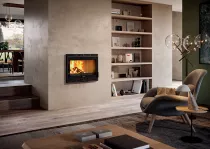 Insert à bois Aurore Plus 70 turbo Anthracite - DEVILLE Réf. C07870-06