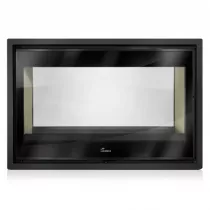 Insert à bois double face Nickel 800 15kW Anthracite (foyer vermiculite) - LACUNZA