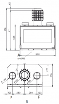 Insert à bois Inserto 80 PRS Crystal  8.3kW - LA NORDICA Réf. 6016825