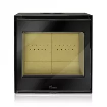 Insert à bois Midi Adour 500 5.5kW Anthracite - LACUNZA