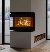 Insert &agrave; bois Thermorossi Panorama 10.6kW