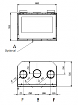 Insert Inserto 80 Crystal Evo 2.0 Ventilato 7.4kW - LA NORDICA Réf. 6016814