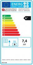 Insert Inserto 80 Crystal Evo 2.0 Ventilato 7.4kW - LA NORDICA Réf. 6016814