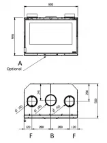 Insert Inserto 80 Crystal Evo 2.0 Ventilato 7.4kW - LA NORDICA R&eacute;f. 6016814