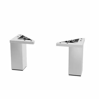 Jeu de 2 pieds 10 cm Chrom� - SALGAR R�f. 93183