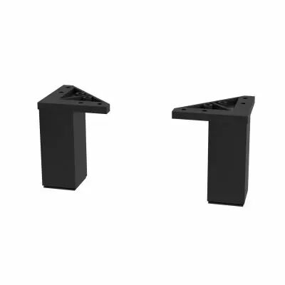 Jeu de 2 pieds 15 cm Noir mat - SALGAR R�f. 90820