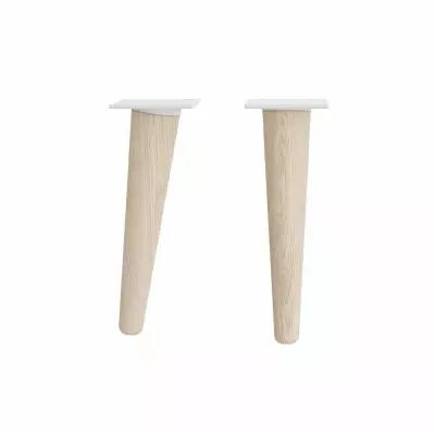 Jeu de 2 pieds DANNA 23 cm Bois - SALGAR R�f. 84143