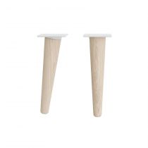 Jeu de 2 pieds DANNA 23 cm Bois - SALGAR Réf. 84143