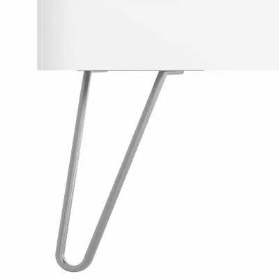 Jeu de 2 pieds Uniiq 23 cm Chrom� - SALGAR R�f. 24718