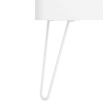 Jeu de 2 pieds Uniiq 33 cm Blanc - SALGAR Réf. 24713