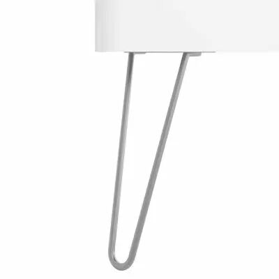 Jeu de 2 pieds Uniiq 33 cm Chrom� - SALGAR R�f. 24715