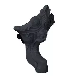 Jeu de 4 pieds \ pattes de lion\  Cl�o peint Gris intense RAL 7016 Mat - Jacob Delafon R�f. E4010N-MGB