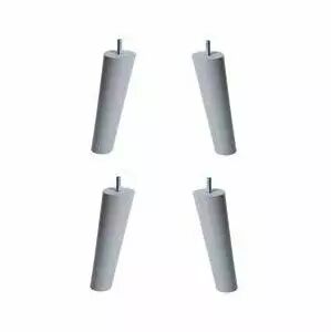 Jeu de 4 pieds fuseaux 15 cm coloris gris souris - MERINOS R�f. JK0879600000100